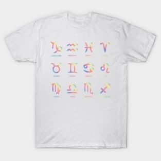 Rainbow Astrology Set T-Shirt